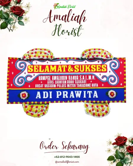 Papan Bunga Ucapan Selamat tondo
