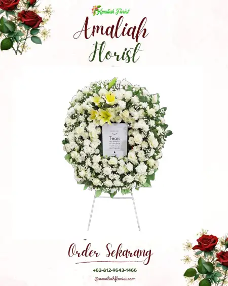 Krans Bunga Duka tondo